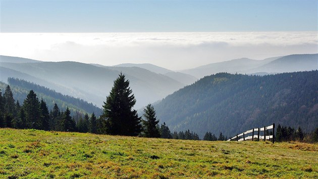 Inverze v Krušných horách Inverze v Krušných horách