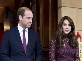 Princ William a jeho manelka Kate (Londýn, 21. íjna 2015)