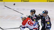 Momentka z utkání Pardubice vs Mladá Boleslav (tmavá).