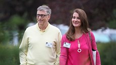 Nejbohatší muž planety Bill Gates, zakladatel Microsoftu, se svou ženou... Nejbohatší muž planety Bill Gates, zakladatel Microsoftu, se svou ženou...