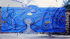 Nástěnná plastika pro Lékařskou fakultu UK v Plzni, 1978. Dřevo, kov, barva. Nástěnná plastika pro Lékařskou fakultu UK v Plzni, 1978. Dřevo, kov, barva.