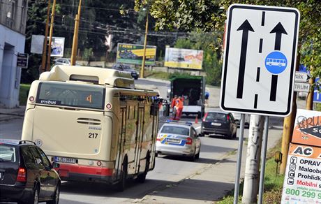 První bus pruh se objevil v Jihlav v roce 2015 na Havlíkov ulici.