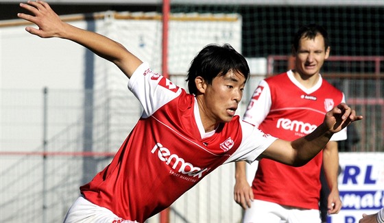 Pardubický fotbalista Daewon Kim