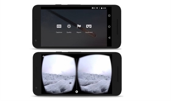 YouTube spoutí prohlíení videa pro virtuální realitu.