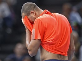 Jo-Wilfried Tsonga na turnaji v Pai.