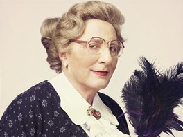 Karel Hemánek coby Mrs. Doubtfire z filmu Táta v sukni v kalendái Promny 2016