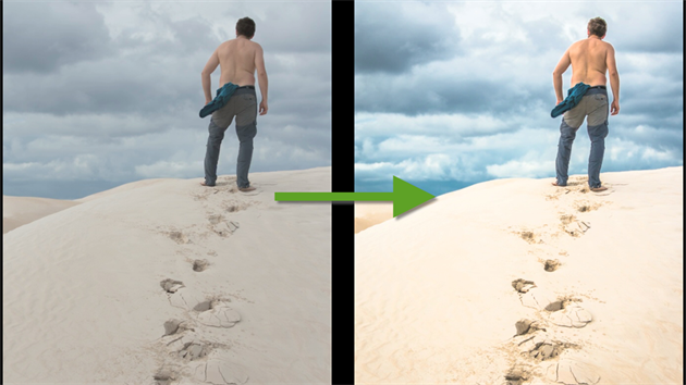 Původní fotka a výsledek po úpravách v Adobe Lightroom