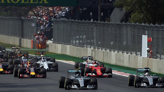 Startovn pole Velk ceny Mexika formule 1.