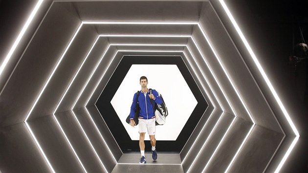 Novak Djokovi nastupuje k finle turnaje v Pai.