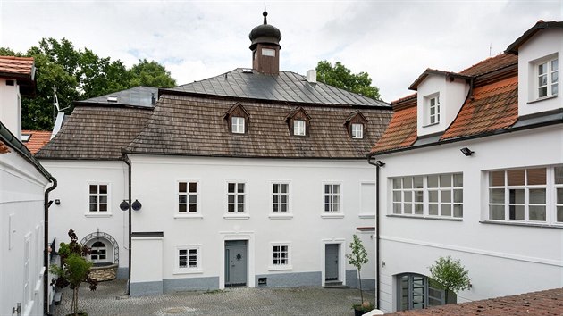 U Pernkky, Praha 5 - Smchov. Ubytovac jednotka 1+kk o rozloze 13 metr tverench je v druhm pate rezidence Little Monastery.