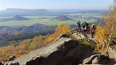 Zschirnstein, Zirkelstein, Schöna a Kaiserkronne z Kipphornu