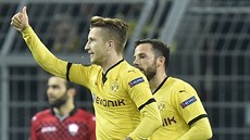 Marco Reus z Dortmundu slaví gól.