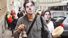 Demonstrace na podporu Jaroslava Dobeše alias guru Járy v Praze (9.11.2015). Demonstrace na podporu Jaroslava Dobeše alias guru Járy v Praze (9.11.2015).