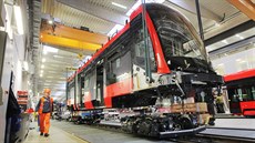Výroba tramvaje v plzeňské Škodě Transportation. (2. listopadu 2015) Výroba tramvaje v plzeňské Škodě Transportation. (2. listopadu 2015)