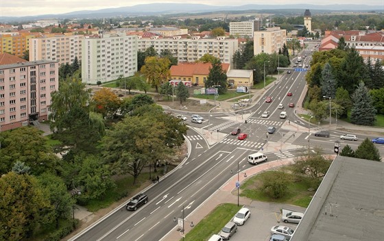 Budova Piana nahradí staré budovy na rohu Mánesovy a Lidické ulice (na snímku...