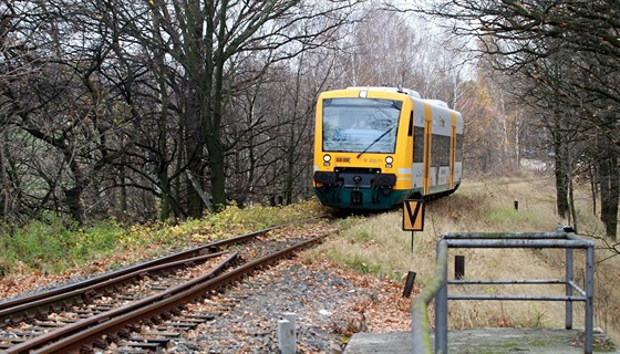 Polský úsek elezniní trati Liberec - itava.