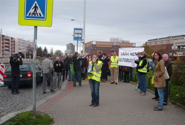 Demonstrace na Ládví.