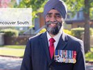 Harjit Singh Sajjan na oficiln volebnm plaktu