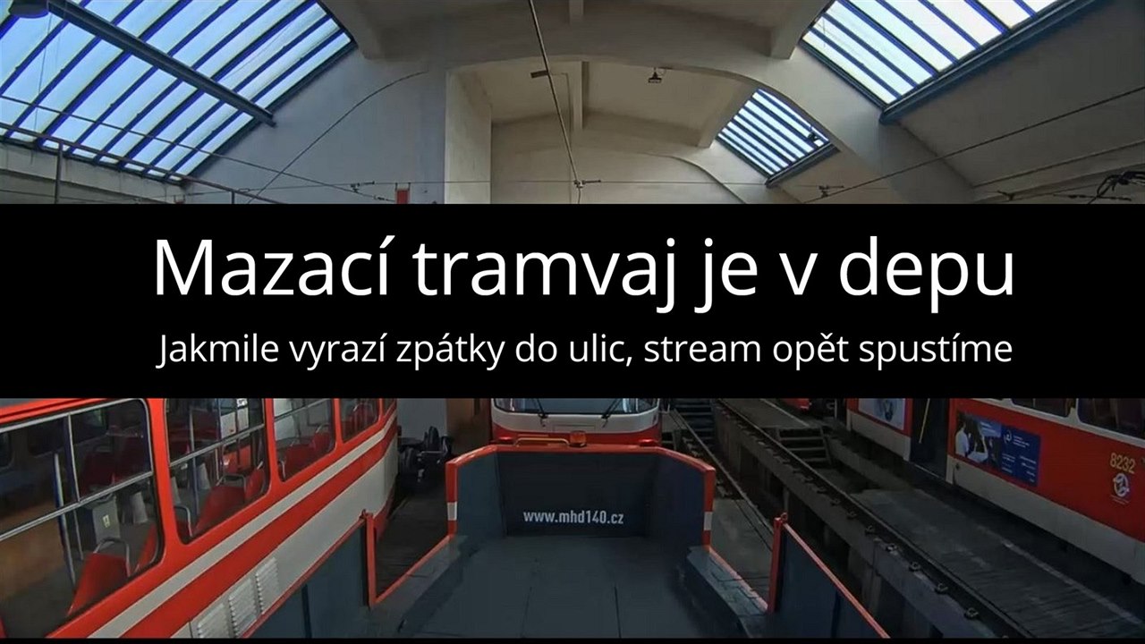 Tramvaj je v depu