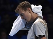 CO MM ZMNIT. Tom Berdych na Turnaji mistr v Londn.