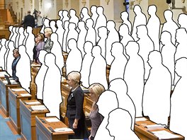 Nov zvolení senátoi pi skládání slibu vrnosti eské republice. (24....