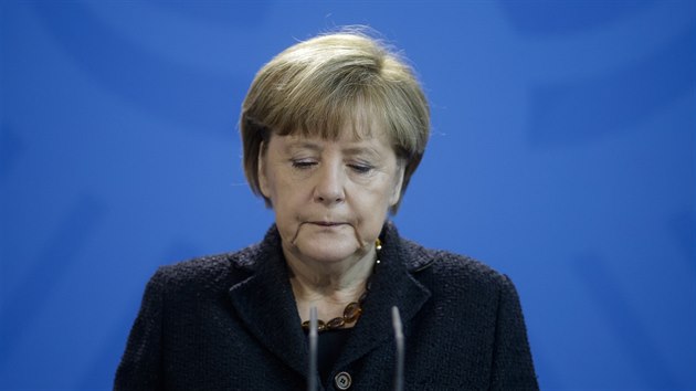 Angela Merkelov na dopoledn tiskov konferenci (14. listopadu 2015)