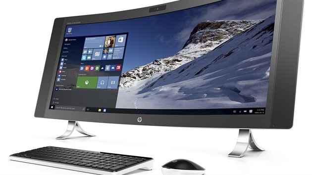 HP ENVY, all-in-one pota se zakivenou obrazovkou, kter zskal jedno z ocenn  CES Innovation Awards 2016.