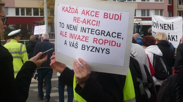 Demonstrace na Ládví.