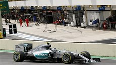 Nico Rosberg ve Velké cen Brazílie formule 1.