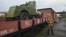 Ve Zlín zastavil legiovlak, který kiuje republiku a pozdji zamíí i na...