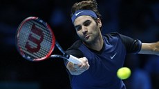 Roger Federer v duelu Turnaje mistr proti Niikorimu