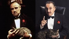 Marlon Brando jako Don Vito Corleone z filmu Kmotr a Karel Gott v kalendáři... Marlon Brando jako Don Vito Corleone z filmu Kmotr a Karel Gott v kalendáři...