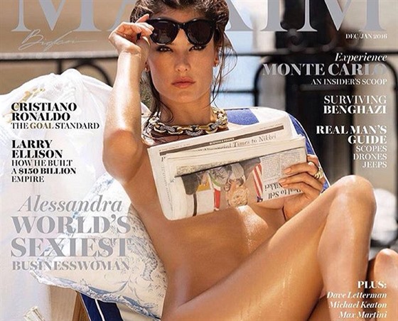 Alessandra Ambrosio na titulní stránce magazínu Maxim