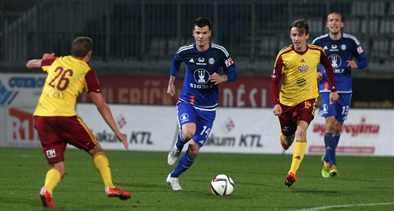 Juraj Halenár (u míe) v olomouckém dresu, archivní fotografie