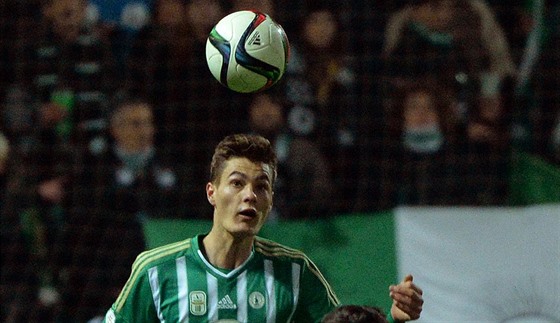 Útoník Bohemians Patrik Schick v ligovém utkání