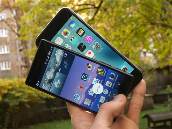 Apple iPhone 6s a Sony Xperia Z5 Compact