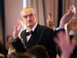 Karel Schwarzenberg na stranickm snmu TOP 09 (28. listopadu 2015).