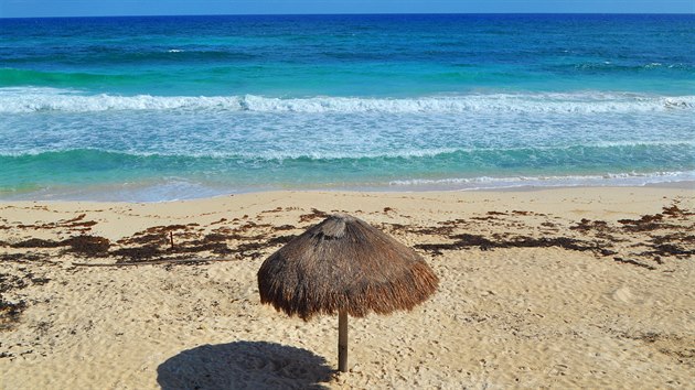 Karibsk rj: liduprzdn pl na mexickm ostrov Cozumel. I sem te mon zam trochu vce turist zEvropy.