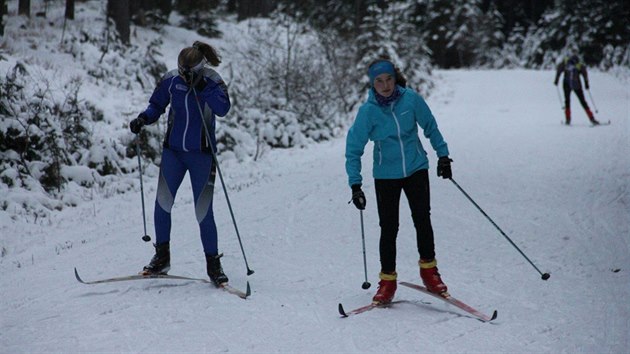 lenov Ski klubu umava u trnuj na snhu na Zadov.