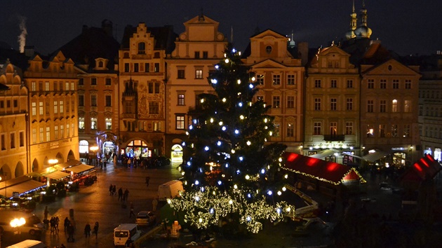 Stromeček na Staroměstském náměstí. Stromeček na Staroměstském náměstí.