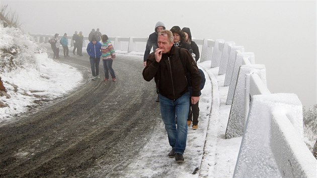 Prvn leton snh a nmraza na Jetdu (21. listopadu 2015).