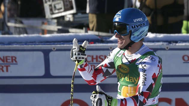 Rakousk lya Matthias Mayer skonil v Lake Louise tet v superobm slalomu.
