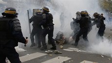 Stet policie s demonstranty v Paíi ped klimatickou konferencí (29....
