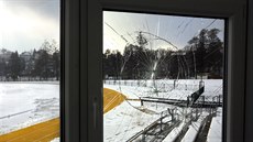 Vandalové řádili v chebském sportovním areálu. Vandalové řádili v chebském sportovním areálu.