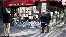 Kavárna Voltaire v Paíi, kde dolo k jednomu z teroristických útok