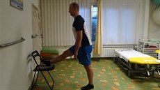 Obr. 2 Protahování hamstring