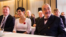 Karel Schwarzenberg mezi delegáty na stranickém snmu TOP 09 (28. listopadu...
