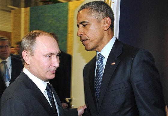 Obama eil s Putinem Sýrii i ukrajinskou krizi, jednali pes pl hodiny (30....