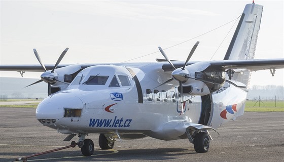 Letoun L-410 vyrobený spoleností Aircraft Industries.