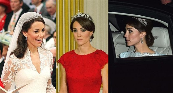 Vévodkyn Kate se ve spolenosti s korunkou na hlav ukázala jen tikrát, a to...